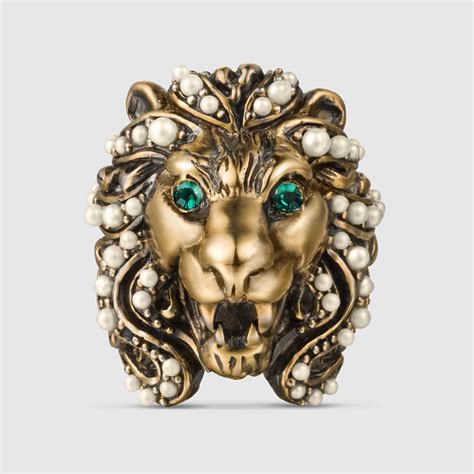 lion necklace gucci free shipping|female Gucci lion ring.